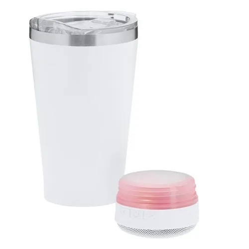Vaso Térmico con Altavoz Bluetooth 5.3 y Luces LED ref 21348 - 5