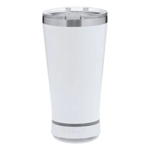 Vaso Térmico con Altavoz Bluetooth 5.3 y Luces LED ref 21348 - Blanco