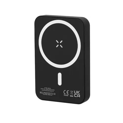 Batería auxiliar magnética 5000 mAh carga inalámbrica ref 21356 - Negro