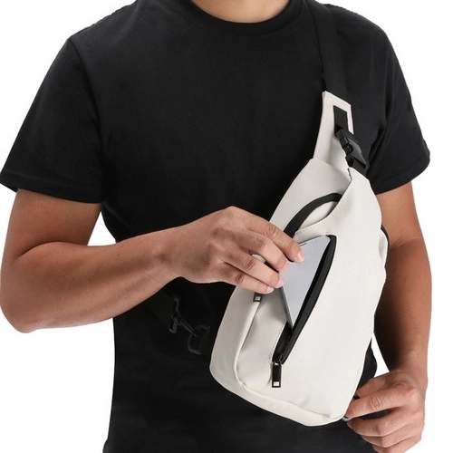 Bandolera de PU con cierre invisible y bolsillo práctico ref 21370