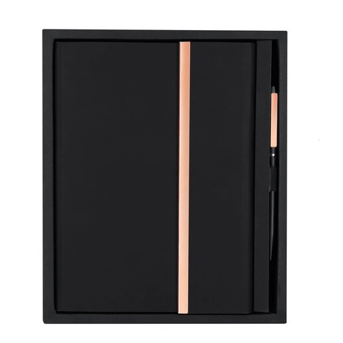 Set de Bloc de Notas y Bolígrafo en PU y Aluminio Reciclado ref 21378