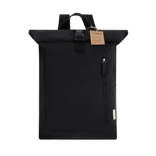 Mochila de canvas reciclado con gran capacidad ref 21392 - Negro