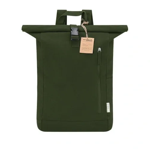 Mochila de canvas reciclado con gran capacidad ref 21392 - Verde