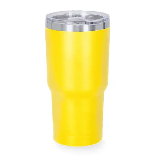Vaso térmico acero inox con dosificador fácil apertura ref 21400 - Amarillo