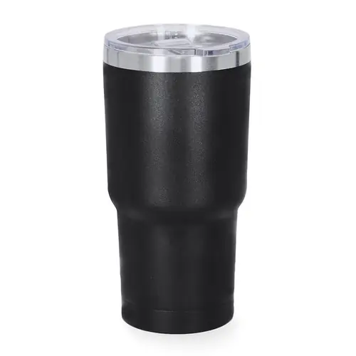 Vaso térmico acero inox con dosificador fácil apertura ref 21400 - Negro