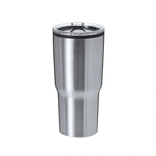Vaso térmico acero inox con dosificador fácil apertura ref 21426 - Plateado