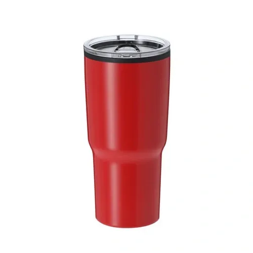 Vaso térmico acero inox con dosificador fácil apertura ref 21426 - Rojo