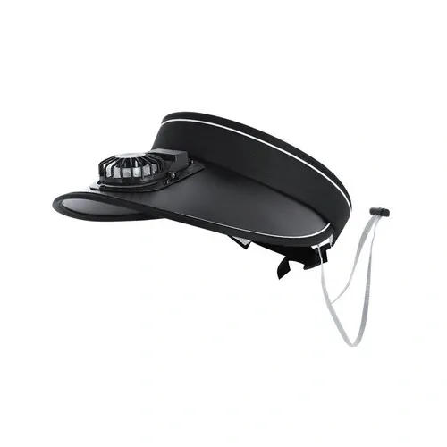 Visera con Ventilador Recargable y Ajustable para Confort ref 21440 - Negro