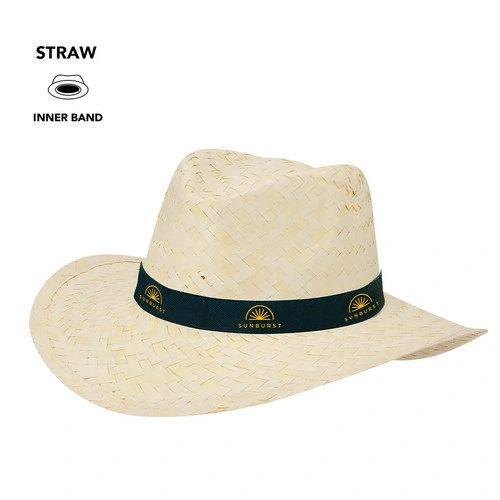 Sombrero de paja blanco con cinta interior cómoda ref 21443