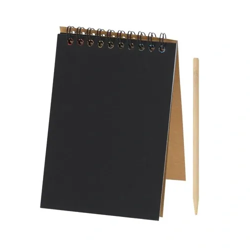 Libreta A6 con hojas negras y rascador ergonómico ref 21453 - 04