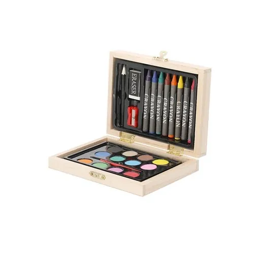 Set de 24 Piezas para Colorear en Estuche de Madera ref 21454 - 02