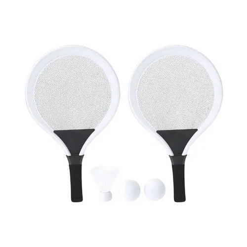 Set de juegos de raquetas con mango ergonómico ref 21480 - Blanco