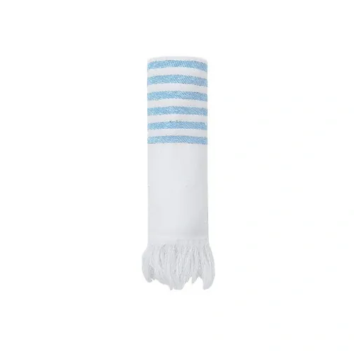 Pareo-toalla suave de algodón reciclado y poliéster ref 21498 - Azul Claro