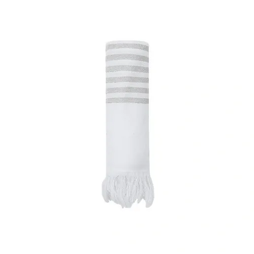 Pareo-toalla suave de algodón reciclado y poliéster ref 21498 - Gris