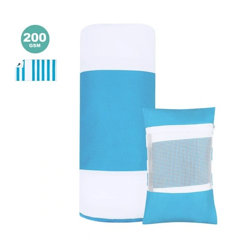 Toalla con bolsillo impermeable y funda de poliéster ref 21500
