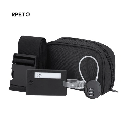 Set de viaje sostenible con candado y cinta ajustable ref 21507
