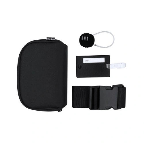 Set de viaje sostenible con candado y cinta ajustable ref 21507