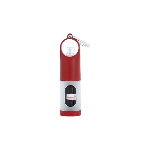 Dispensador de bolsas para mascotas con gel hidroalcohólico ref 21515 - Rojo