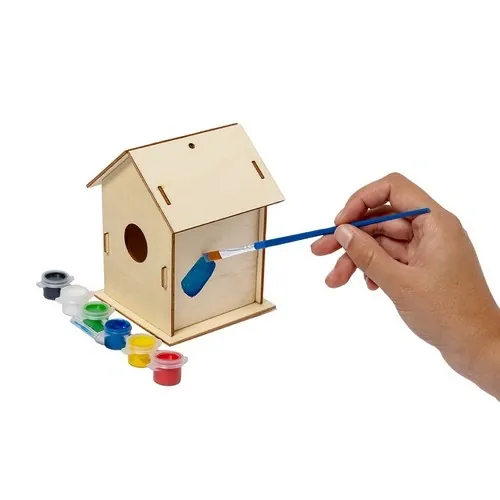 Caseta colgante para pájaros con pinturas a base de agua ref 21516 - 03