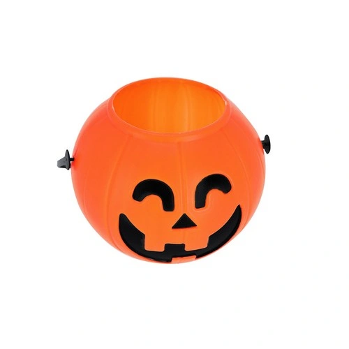 Cesta de Halloween en forma de calabaza con asa cómoda ref 21526