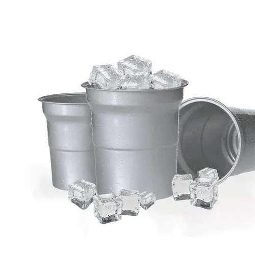 Vaso de Aluminio Reciclado 500 ml Ligero y Reutilizable ref 21533 - 03