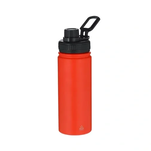 Bidón de Acero Inox Reciclado con Asa Ajustable ref 21555 - Rojo