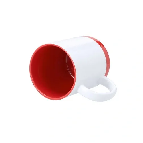 Taza de cerámica para sublimación con detalles de color ref 21565 - 09
