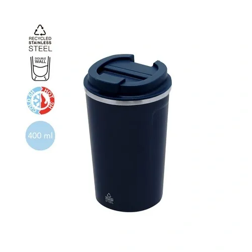 Vaso térmico de acero reciclado con dosificador fácil ref 21566 - 00