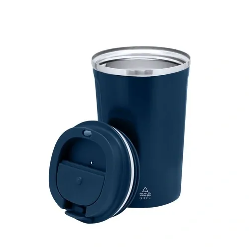 Vaso térmico de acero reciclado con dosificador fácil ref 21566 - 07