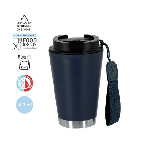 Vaso térmico reciclado con tapa anti-fugas ref 21575 - 00