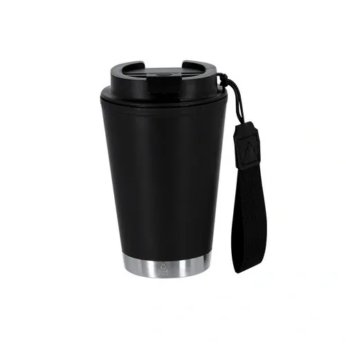 Vaso térmico reciclado con tapa anti-fugas ref 21575 - Negro