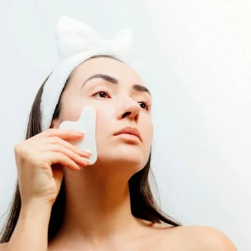 Masajeador facial de piedra jade blanca para cuidado diario ref 21582 - 04