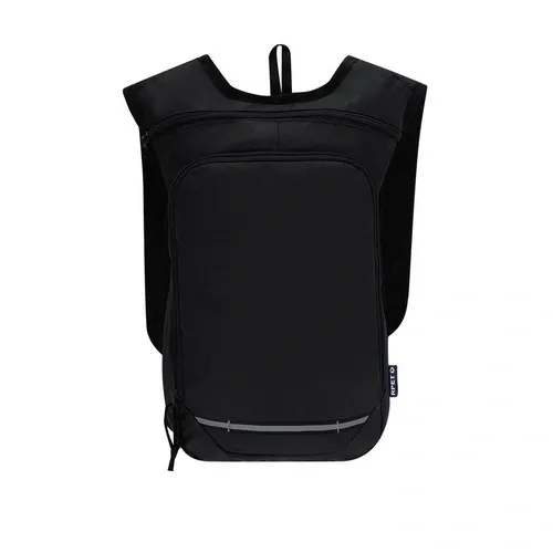 Mochila RPET con tiras reflectantes para mayor visibilidad ref 21645 - Negro