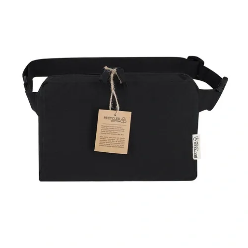 Riñonera rectangular de algodón reciclado con bolsillo ref 21653
