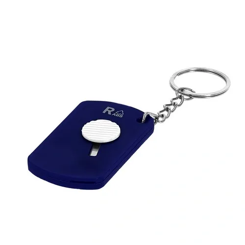 Llavero cúter RABS reciclado con hoja de acero inox ref 21676 - Azul