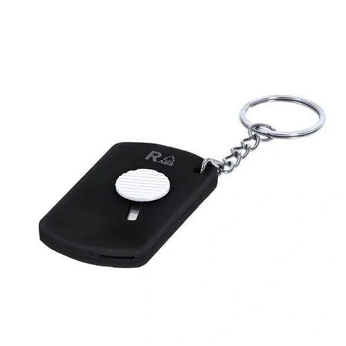 Llavero cúter RABS reciclado con hoja de acero inox ref 21676 - Negro