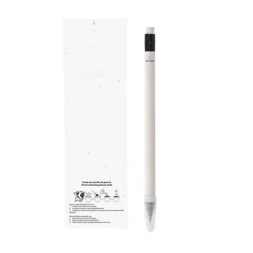 Lápiz Eterno con Funda Papel Semilla y Goma de Borrar ref 21704 - 04