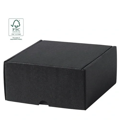 Caja de presentación S en cartón reciclado negro ref 21708 - 01