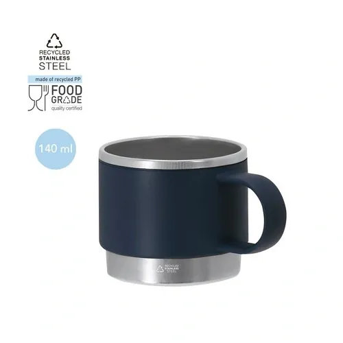 Taza de PP reciclado con base de acero inoxidable ref 21714 - 00