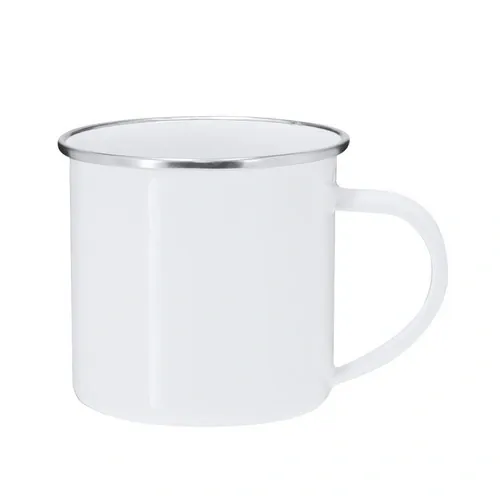 Taza metálica vintage para sublimación 200ml ref 21716 - Blanco