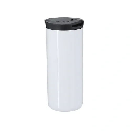 Vaso térmico acero inox con tapa dosificadora ref 21725 - Blanco