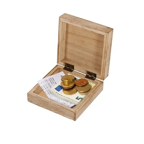 Caja de presentación de madera natural con cierre magnético ref 21733 - 03