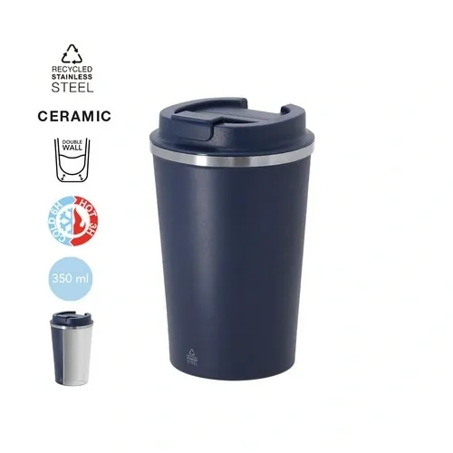 Vaso térmico de acero reciclado con tapa dosificadora ref 21745 - 00