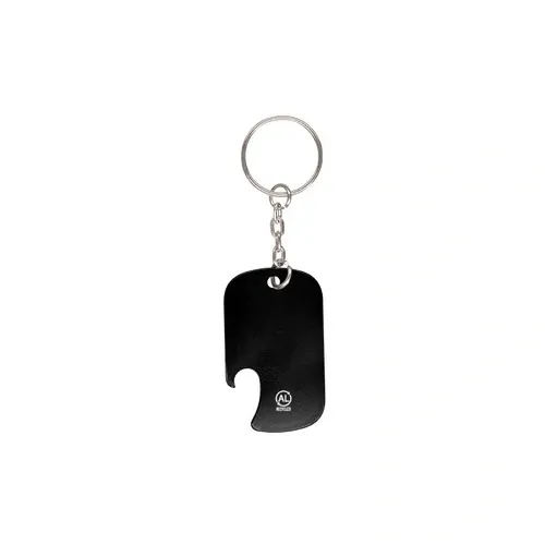 Llavero abridor en aluminio reciclado certificado ref 21757 - Negro