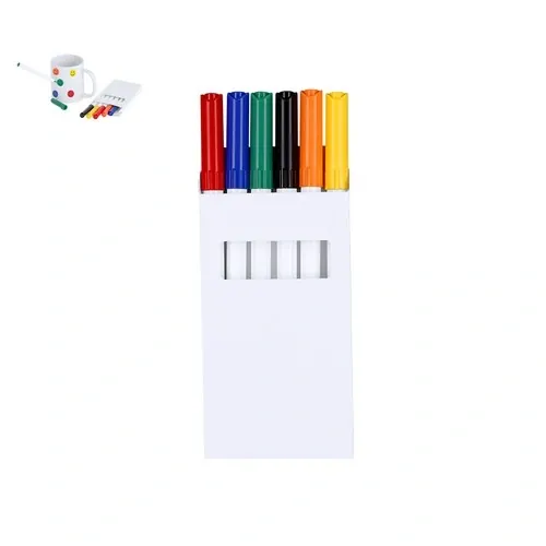 Set de 6 rotuladores para cerámica fácil de usar ref 21759 - 00