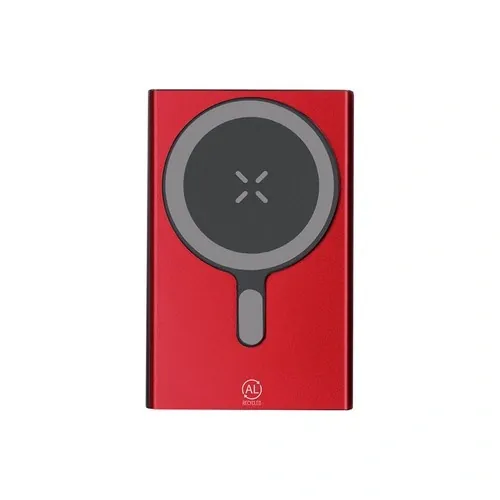 Batería auxiliar inalámbrica magnética 5000 mAh ref 21762 - Rojo