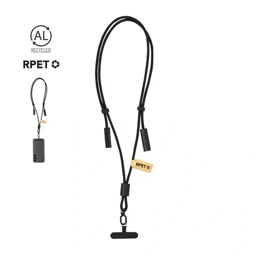 Lanyard innovador con soporte y cargador USB ref 21768 - 00