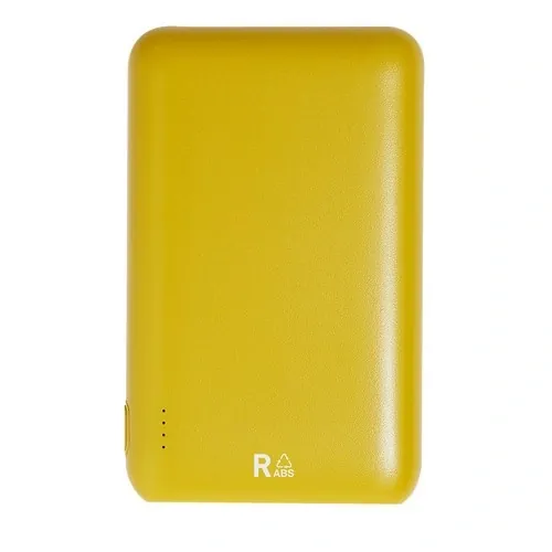 Batería auxiliar RABS 5000 mAh con salida USB dual ref 21769 - Amarillo