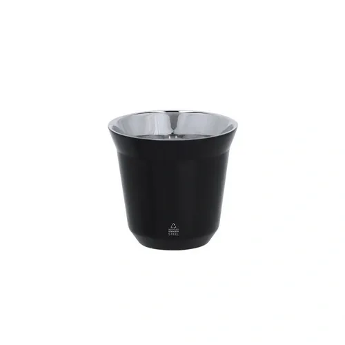 Set de Vasos de Acero Inox Reciclado Doble Pared ref 21777 - Negro