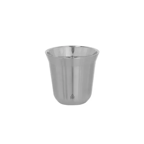 Set de Vasos de Acero Inox Reciclado Doble Pared ref 21777 - Plateado
